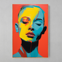 Quadro Decorativo Painted Face - Ellquadros 