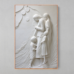 Quadro Decorativo Plaster Family - Ellquadros 