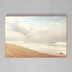 Quadro Decorativo Areia, Céu e Mar na internet