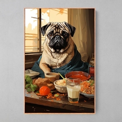 Quadro Decorativo Pug Art Pop Japonesa na internet