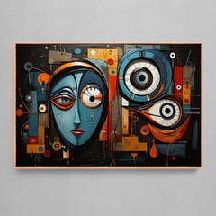 Quadro Decorativo Picasso - Arte Abstrata Surreal - Ellquadros 