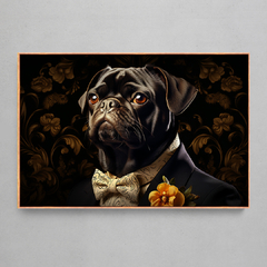 Imagem do Quadro Decorativo Pug Família Real