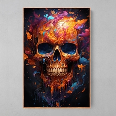 Quadro Abstractskull - Ellquadros 