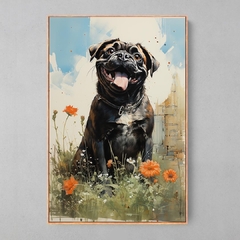 Quadro Decorativo Happy Pug