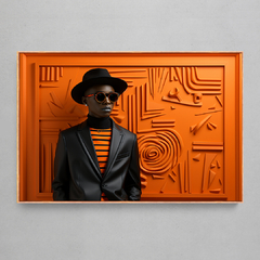 Quadro Decorativo Plastic Style Black Man - loja online