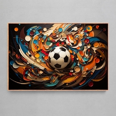 Quadro Decorativo Futebol Art - Ellquadros 