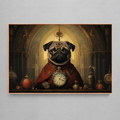 Quadro Decorativo Pug - Bosch Style - Ellquadros 