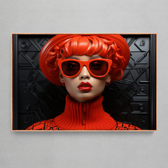 Quadro Decorativo Red Fashion Plastic - Ellquadros 