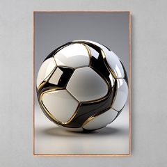 Quadro Decorativo Bola de Futebol Futurística - Ellquadros 