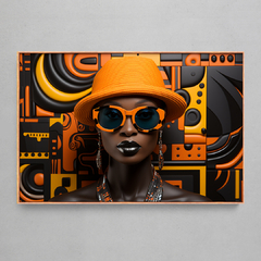 Quadro Decorativo Plastic Fashion Afro - Ellquadros 