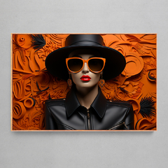 Quadro Decorativo Model Fashion Plastic - Ellquadros 