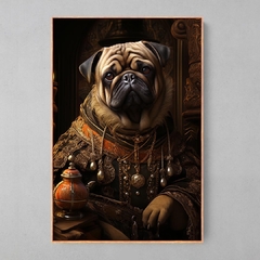 Quadro Decorativo Pug Portrait - Ellquadros 