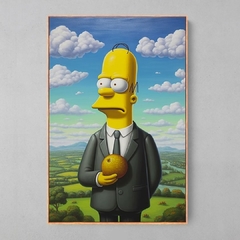 Homer Simpsons - René Magritte - Ellquadros 