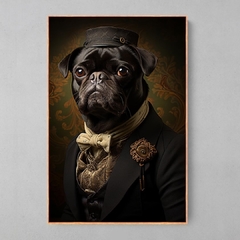 Quadro Decorativo Pug Chefão