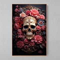 Quadro Skull Flowers 2 - loja online