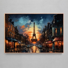 Quadro Decorativo Paris Torre Eiffel - Estilo Picasso - Ellquadros 