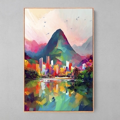 Quadro Decorativo Rio de Janeiro Colorido - comprar online