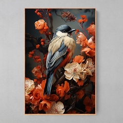 Quadro Decorativo Collage Bird Nature - Ellquadros 