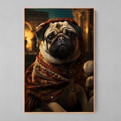 Quadro Decorativo Pug em Roma - Ellquadros 