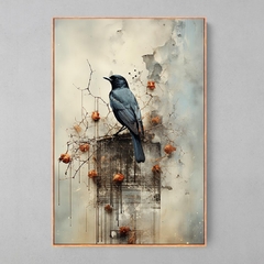 Quadro Decorativo Collage Bird Old Photo - comprar online