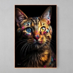 Quadro Gato Colorful - comprar online