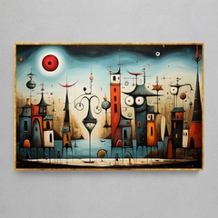 Quadro Decorativo Rua Surreal estilo Picasso - loja online