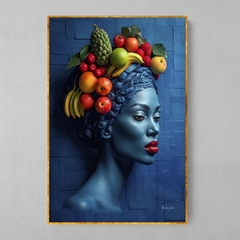 Quadro Blue Woman Fruits - loja online