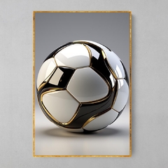 Quadro Decorativo Bola de Futebol Futurística - loja online