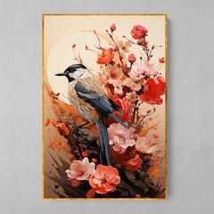 Quadro Decorativo Pássaro Artístico - loja online