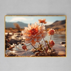 Quadro Decorativo Flor Rochosa - Ellquadros 