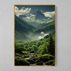 Imagem do Quadro Decorativo Verde Montanhas