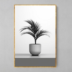 Imagem do Quadro Vaso de Planta Preto/branco