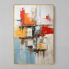 Quadro Decorativo Collage Abstract - estilo Robert Rauschenberg - loja online