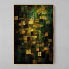 Imagem do Quadro Cubos Green Gold