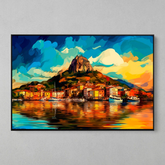 Quadro Rio de Janeiro Mar de Alegria estilo Van Gogh - comprar online