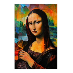 Quadro Decorativo Monalisa Colorful