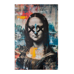 Quadro Decorativo Monalisa Graffiti