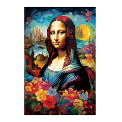 Quadro Decorativo Monalisa Pollock