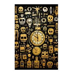 Quadro Decorativo Symbols Blackyellow