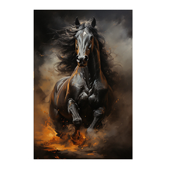 Quadro Decorativo Cavalo Fogo