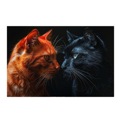 Quadro Decorativo Gatos