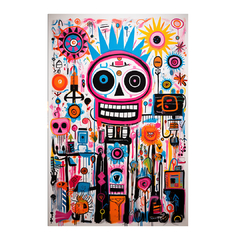 Quadro Decorativo Colorful Graffiti Symbols