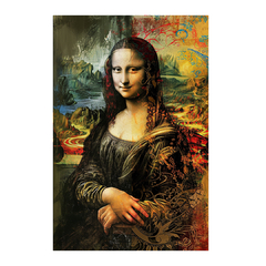 Quadro Decorativo Monalisa Grafite