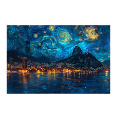 Quadro Decorativo Rio de Janeiro van Gogh na internet