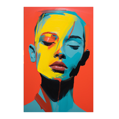 Quadro Decorativo Painted Face