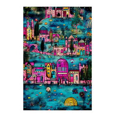 Quadro Decorativo Pink City - comprar online