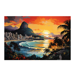 Quadro Decorativo Rio de Janeiro Surf Music na internet