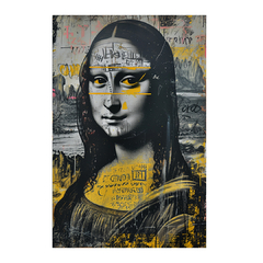 Quadro Decorativo Monalisa Yellow