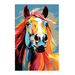 Quadro Decorativo Cavalo Pop Art