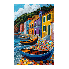 Quadro Decorativo Rio de Janeiro Praia Colorida - loja online